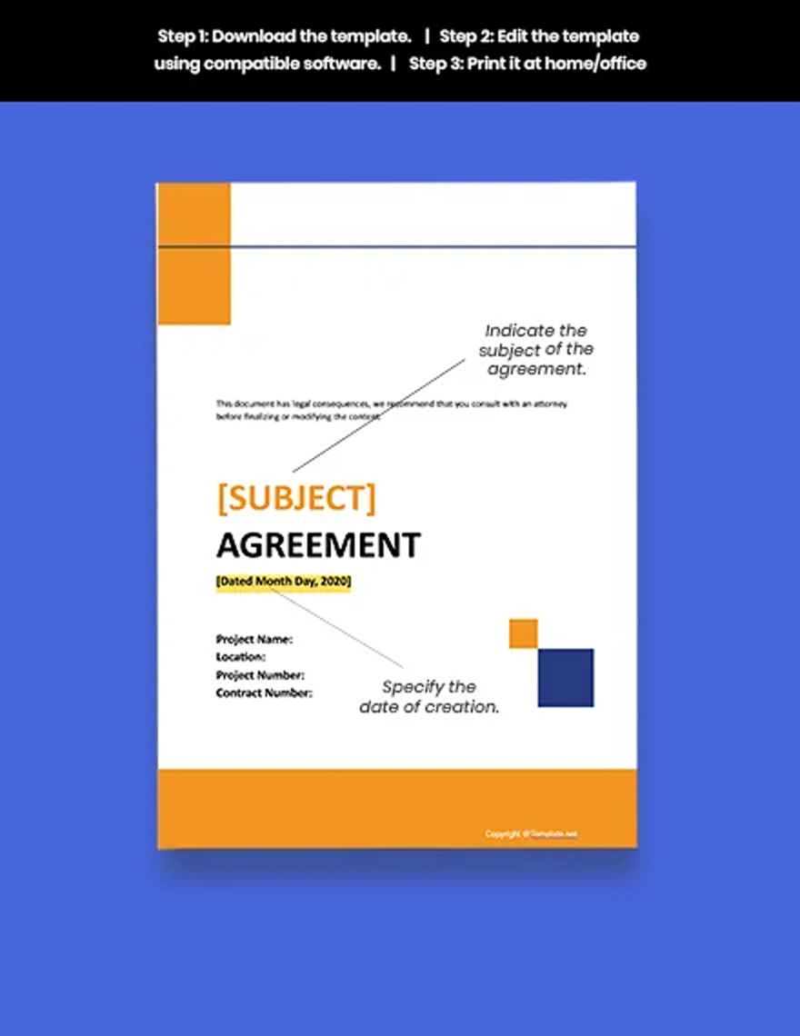 Basic Subcontract Agreement Template