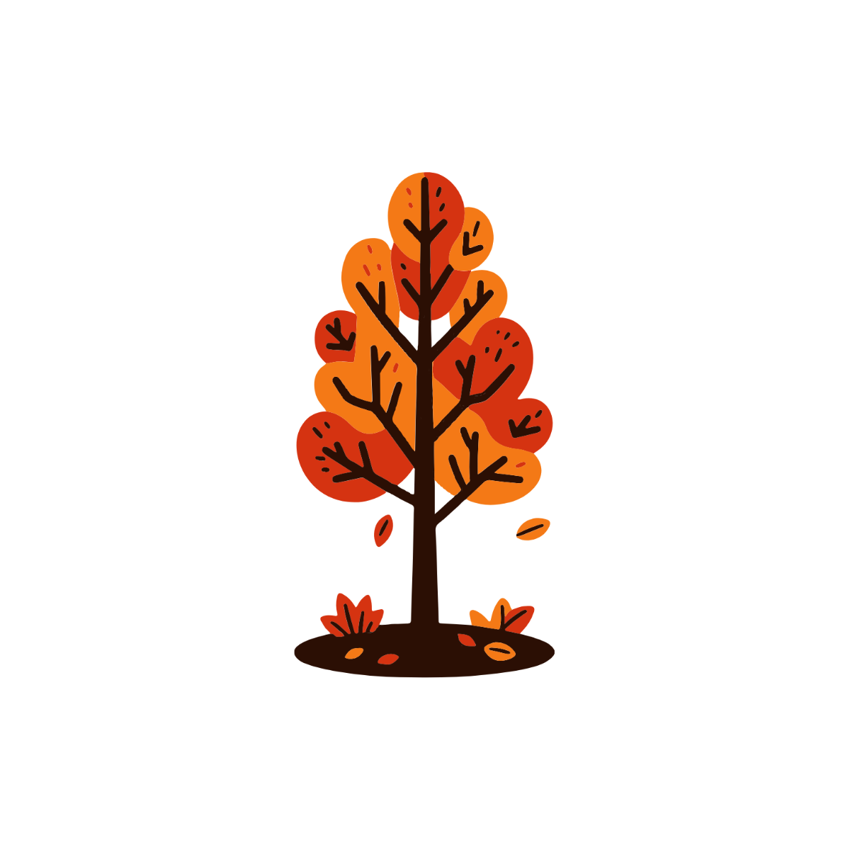 Fall Tree Clipart - Edit Online & Download