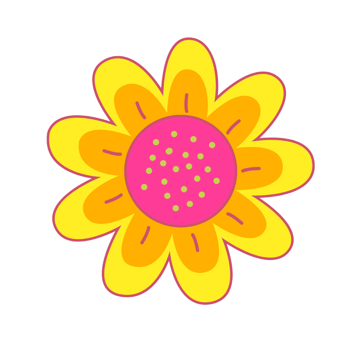 Editable Sunflower Clipart - Edit Online | Template.net