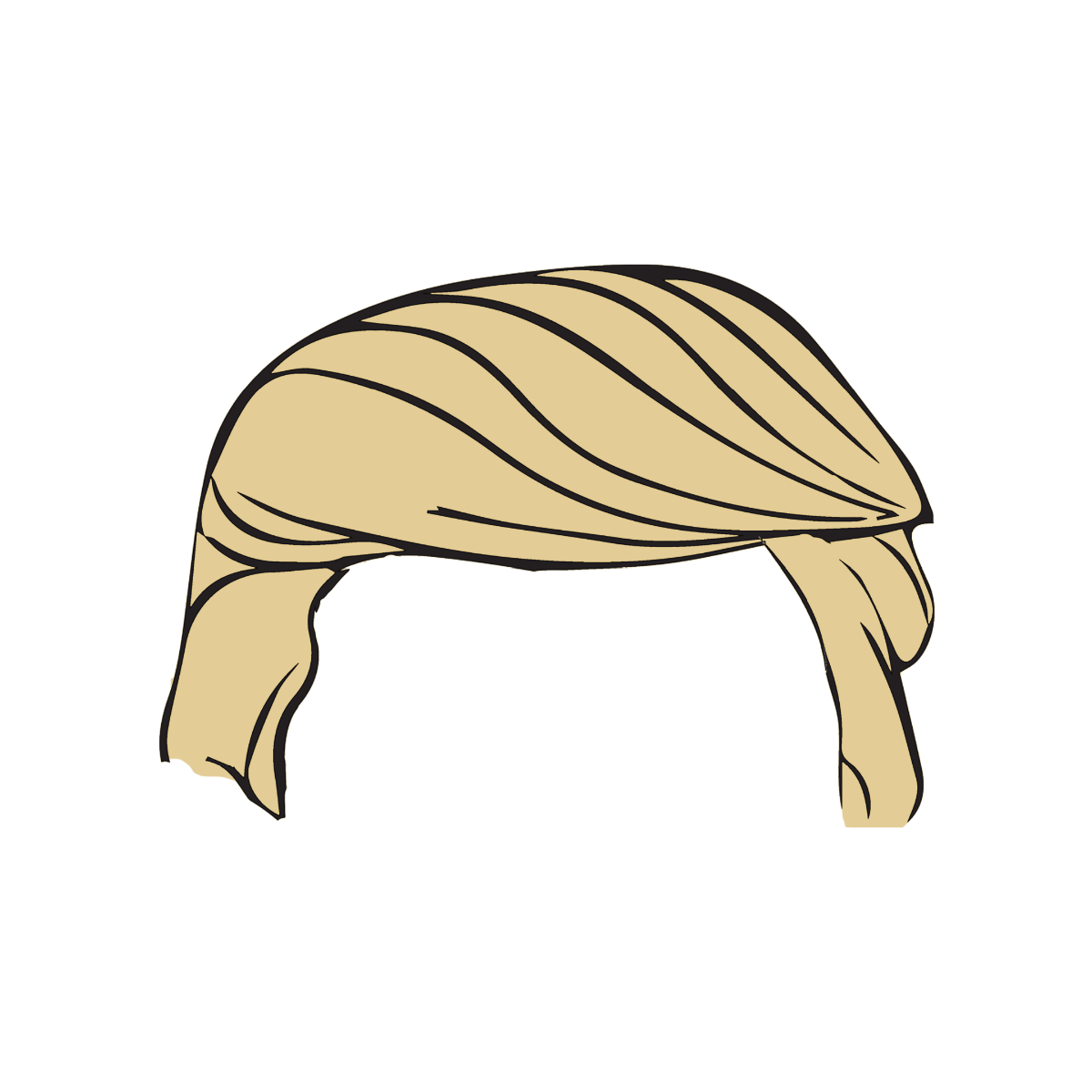 Donald Trump Hair Sticker