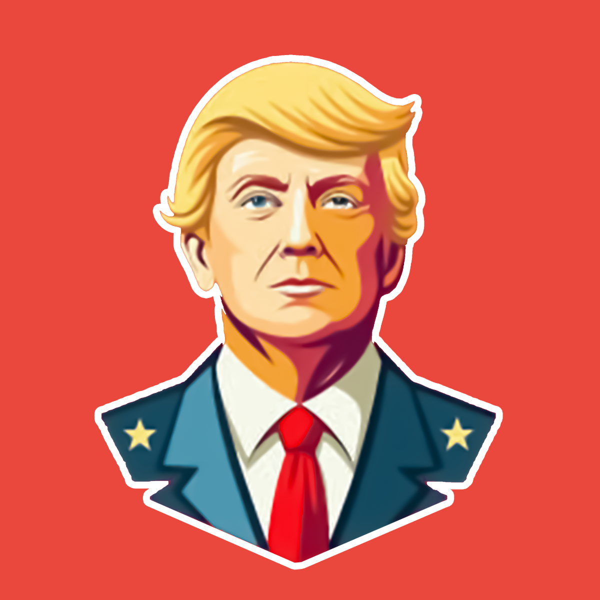 Vote For Donald Trump Sticker Template - Edit Online & Download