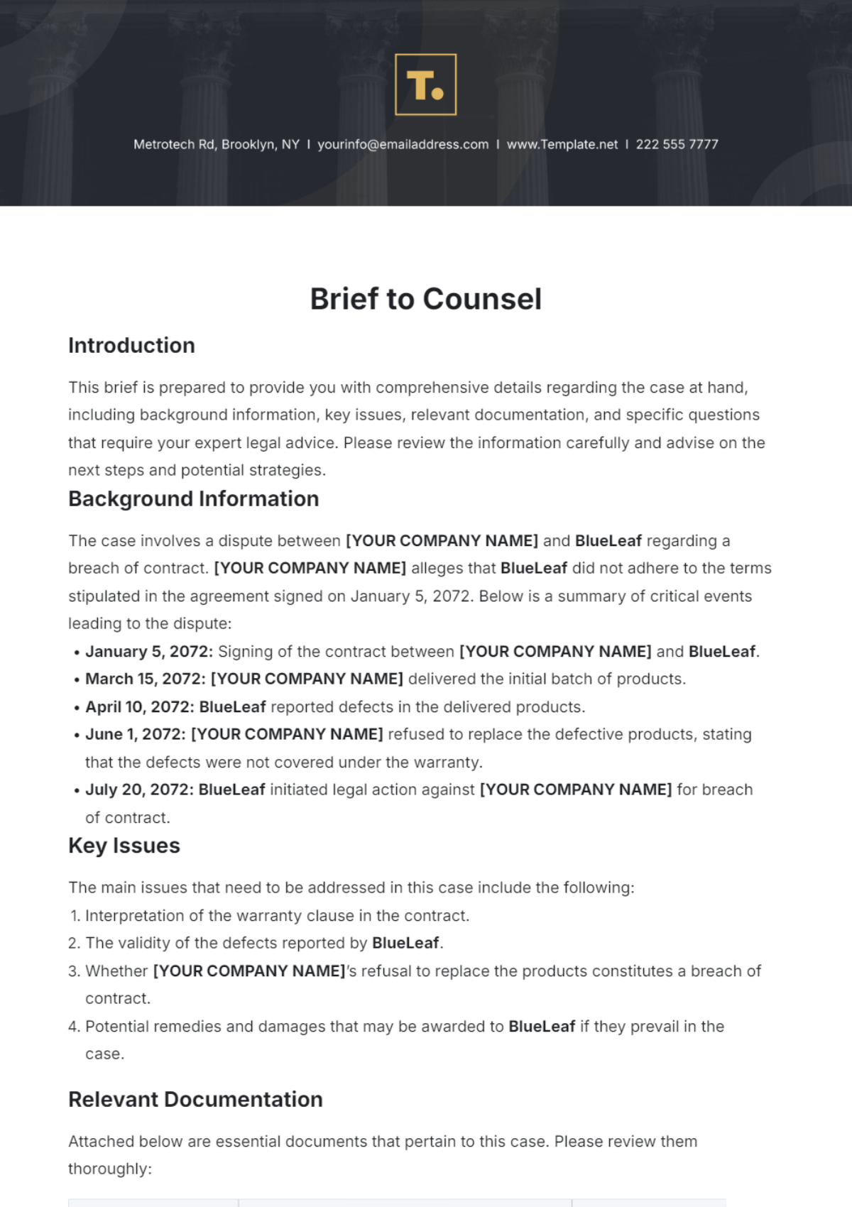 Free Brief To Counsel Template To Edit Online Free Brief To Counsel Template To Edit Online