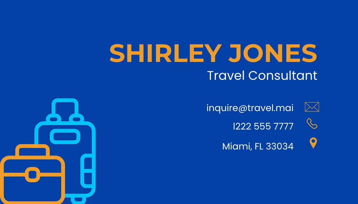 Free Tourism Business Card Design Template to Edit Online