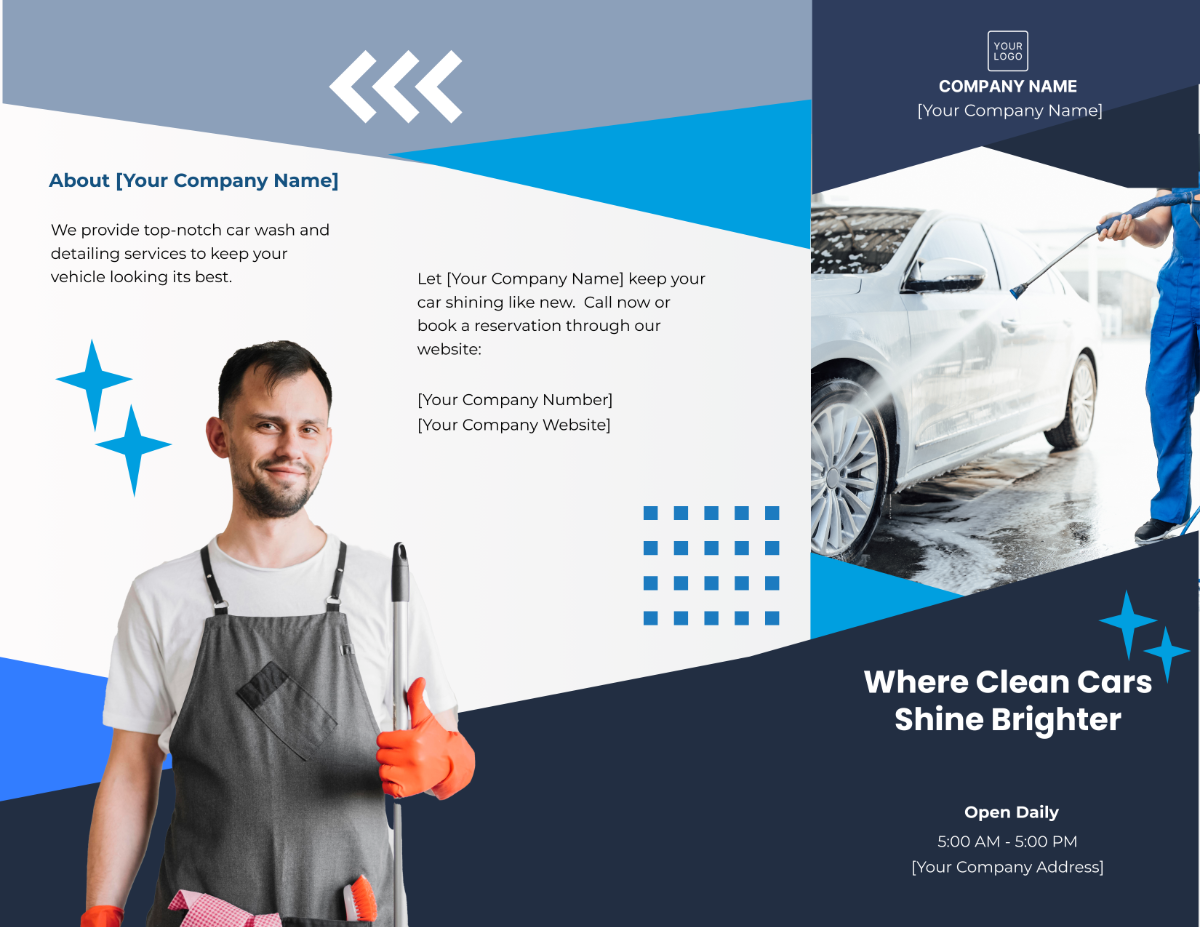 Car Wash Brochure Template - Edit Online & Download