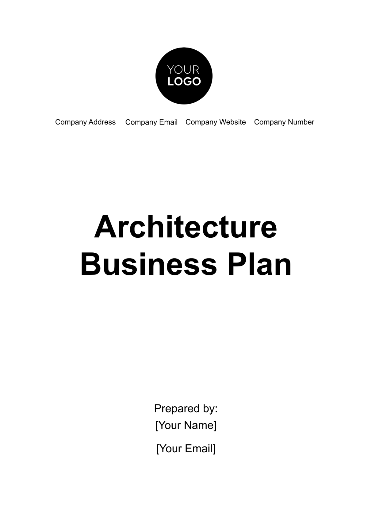 Architecture Business Plan Template - Edit Online & Download