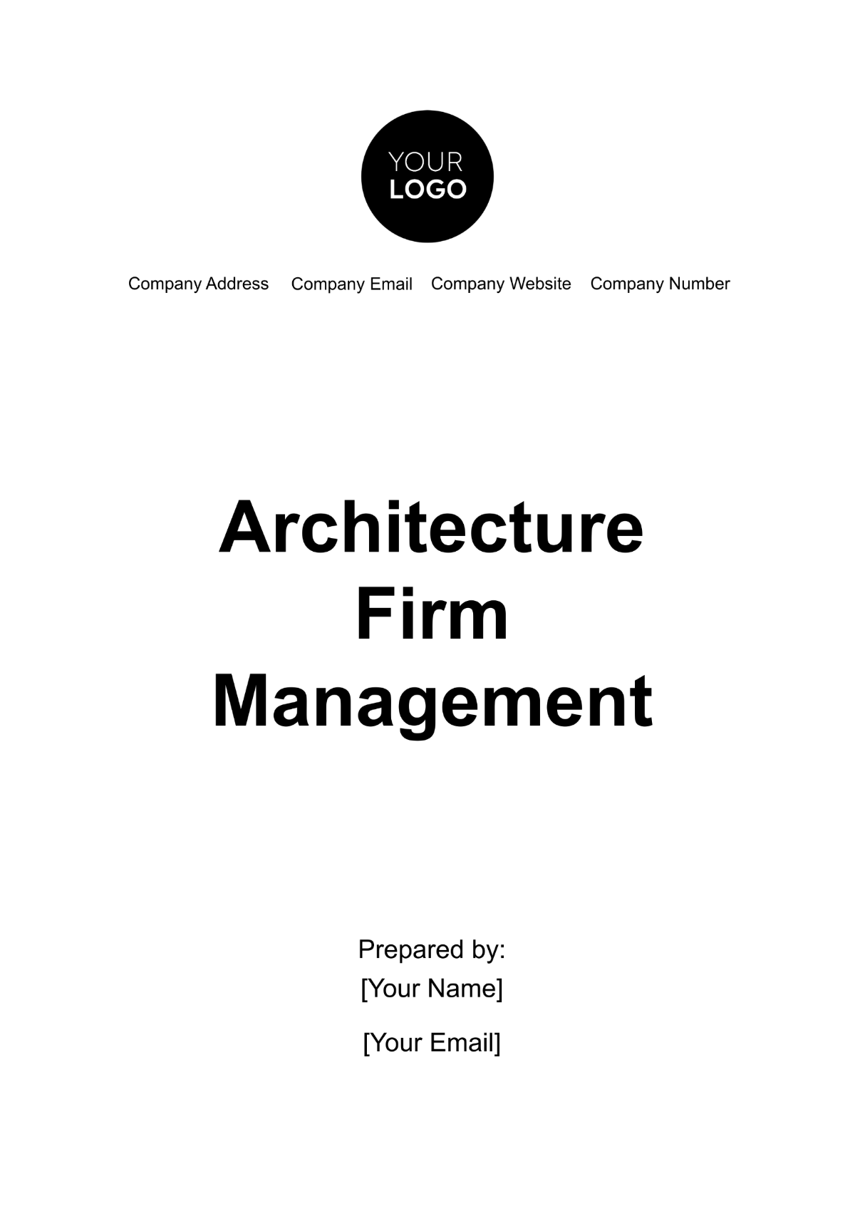 Architecture Firm Management Template - Edit Online & Download