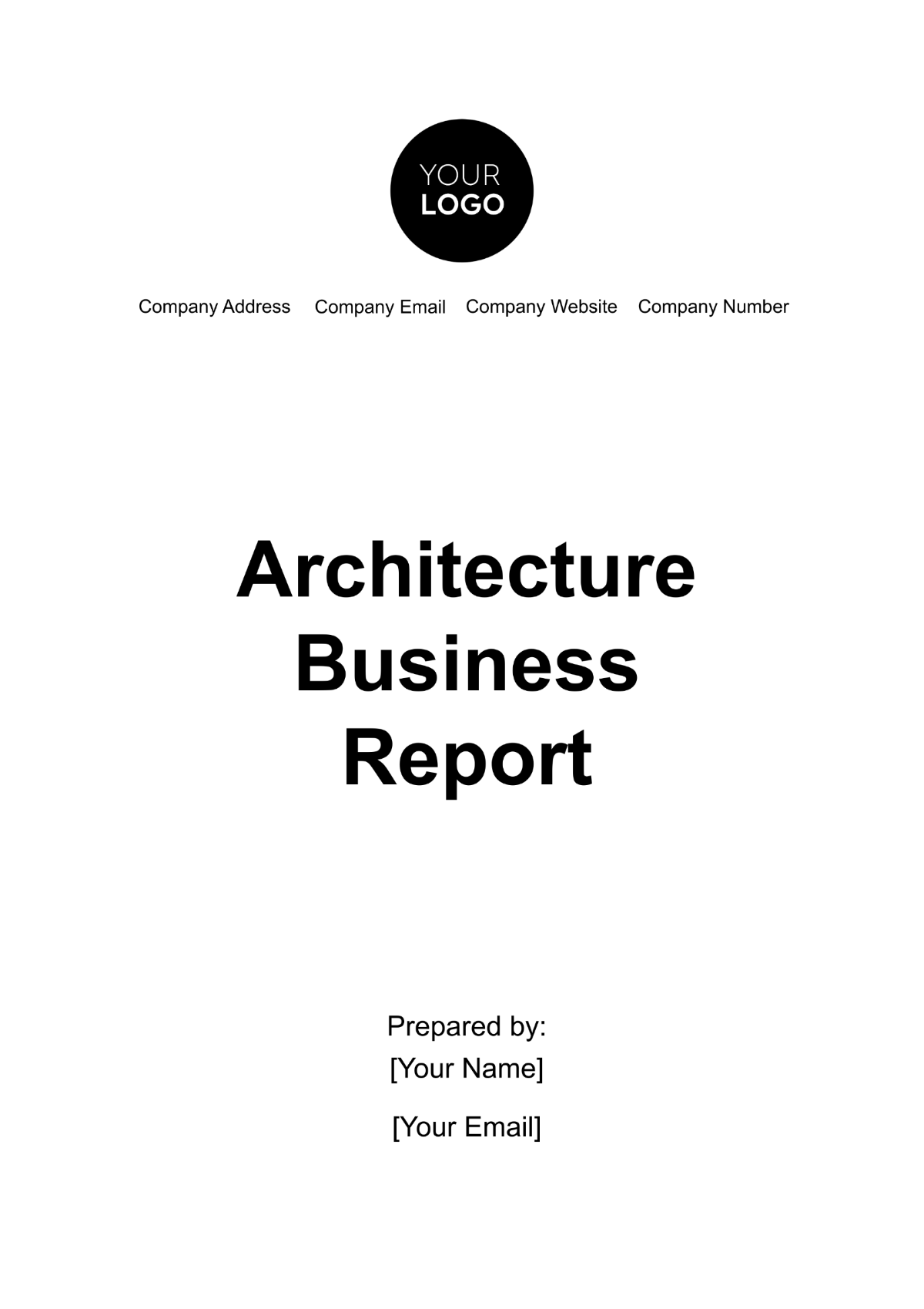 Architecture Business Report Template - Edit Online & Download