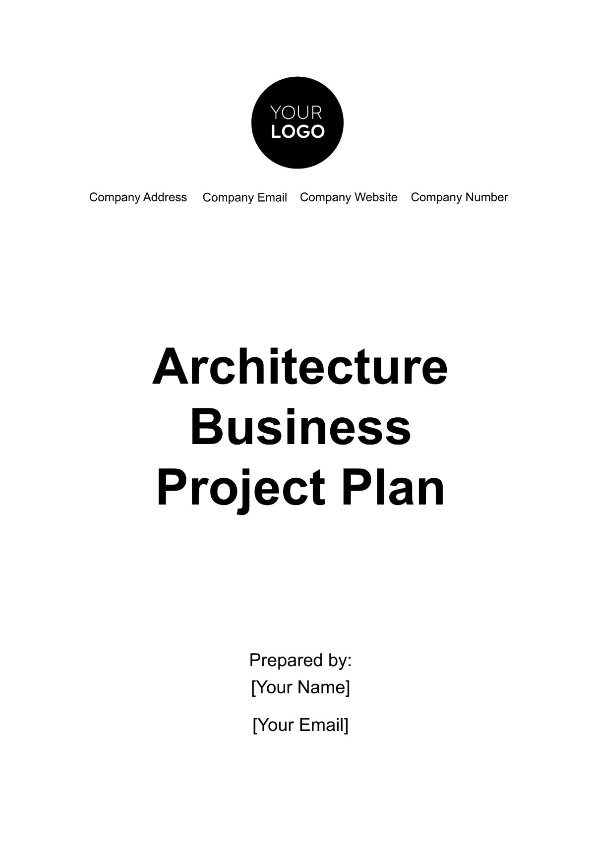 Architecture Business Project Plan Template - Edit Online & Download