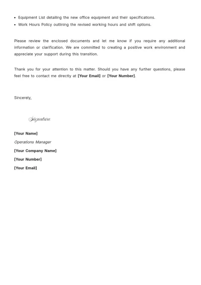 Free Workplace Explanation Letter Template to Edit Online