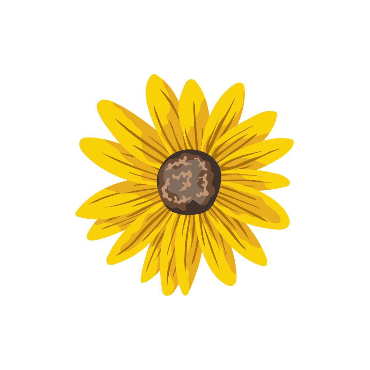 Realistic Sunflower Clipart