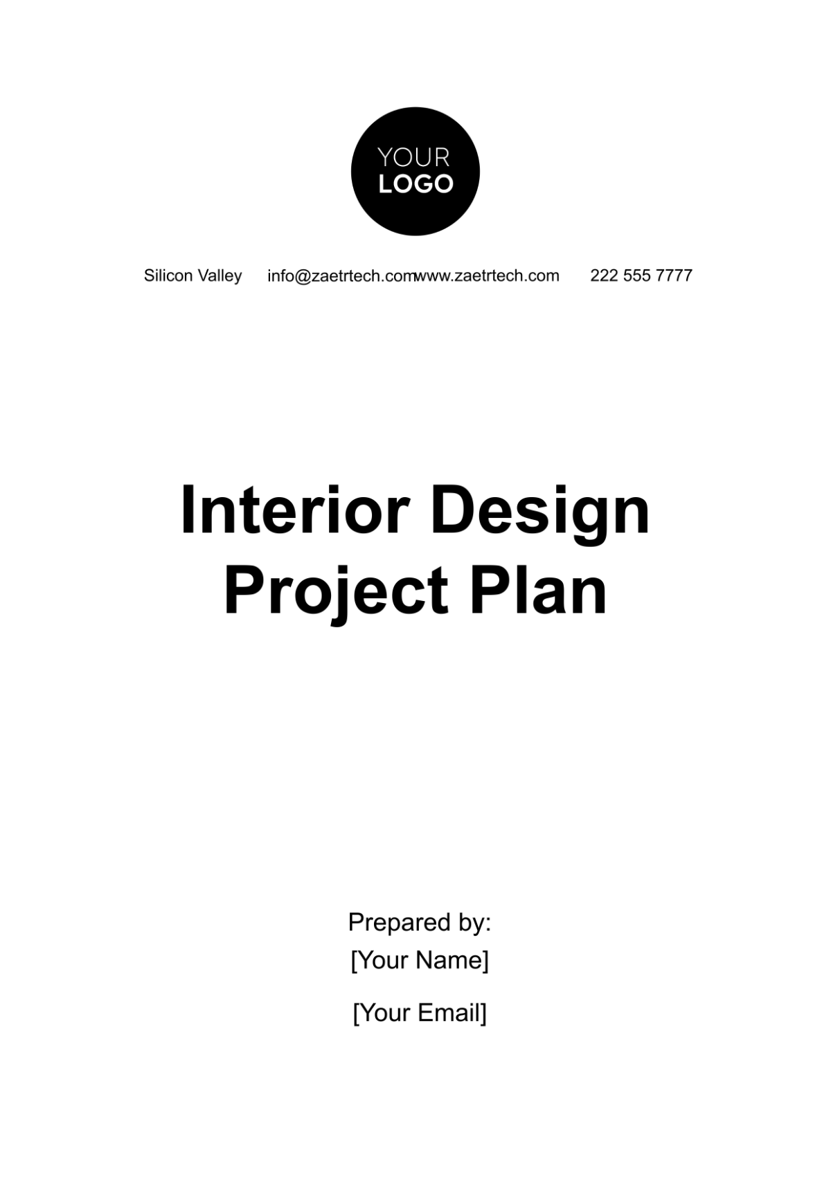 Interior Design Project Plan Template - Edit Online & Download