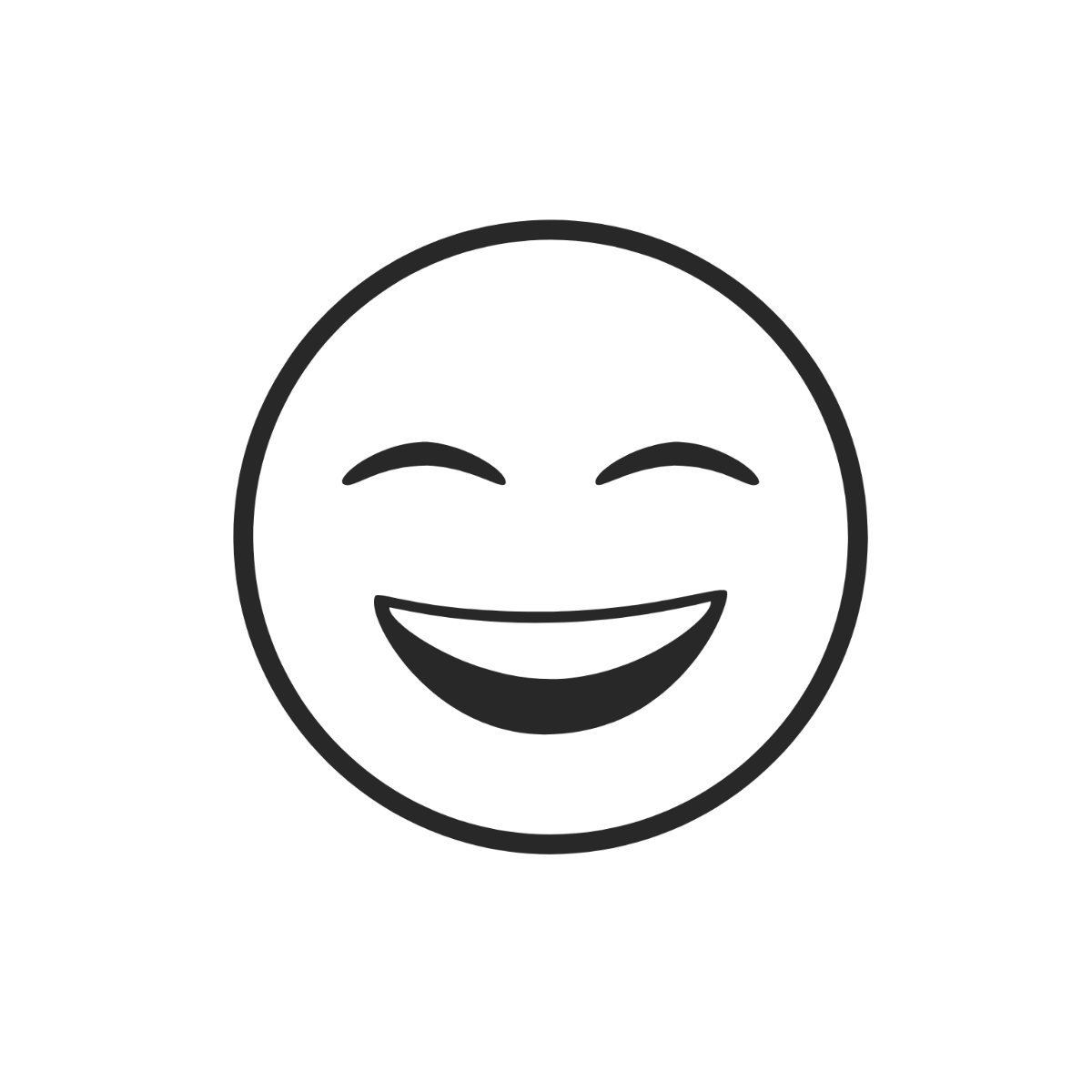 Black & White Smiley Clipart - Edit Online | Template.net