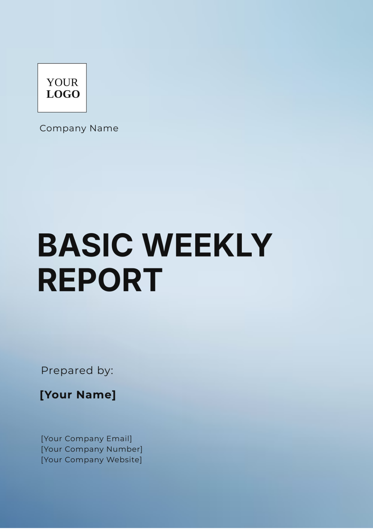 Free Production Weekly Report Template - Edit Online & Download ...