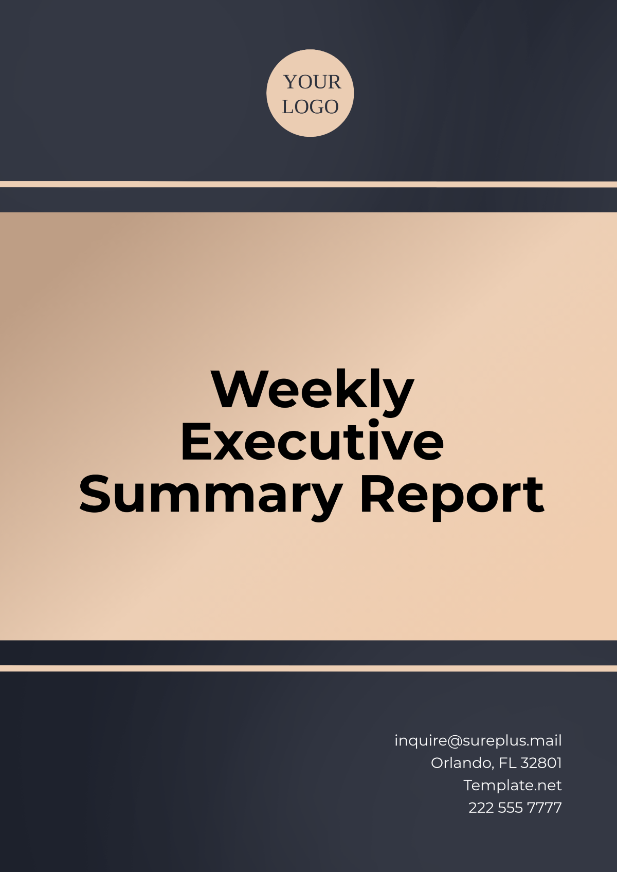 Free Weekly Summary Report Template To Edit Online
