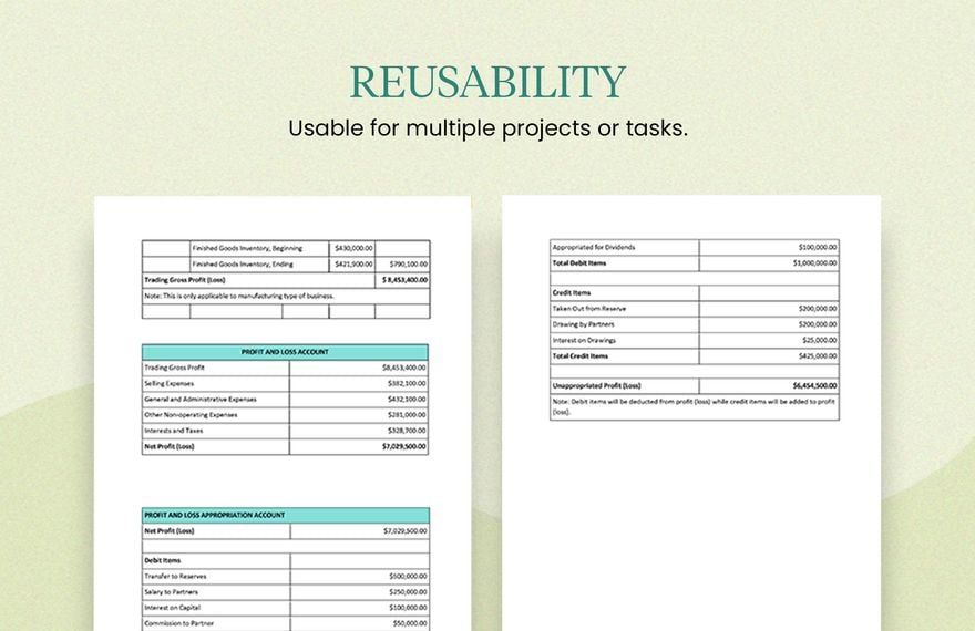 Construction Final Account Cost Report Template