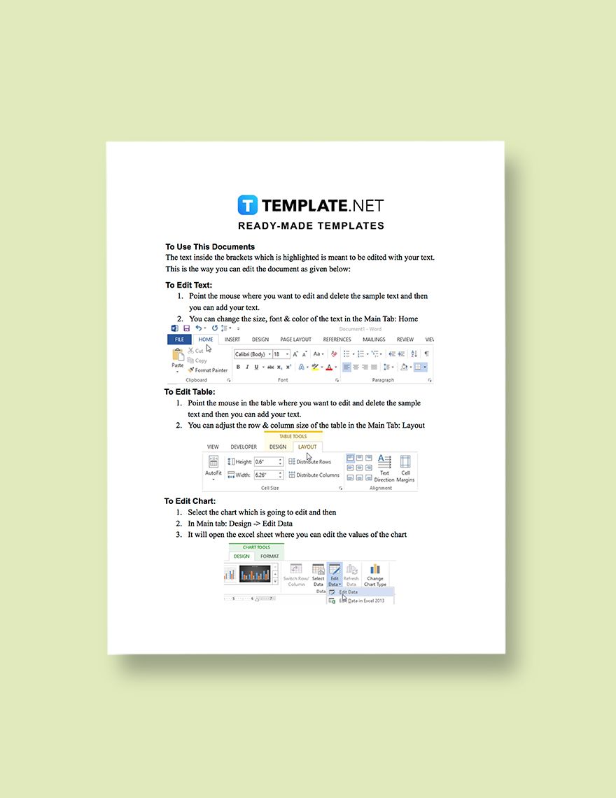 Simple Construction Report Template