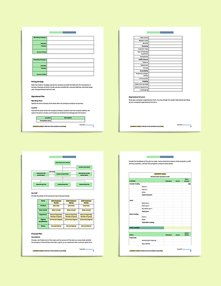 How To Put Together A Business Plan Template