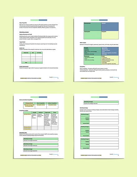 construction business plan template uk