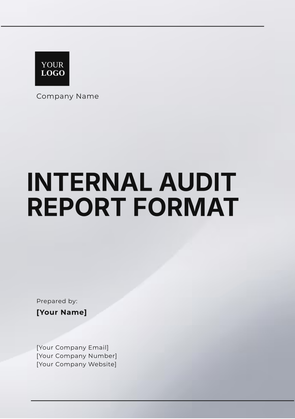 Free Internal Audit Report Format Template - Edit Online & Download ...