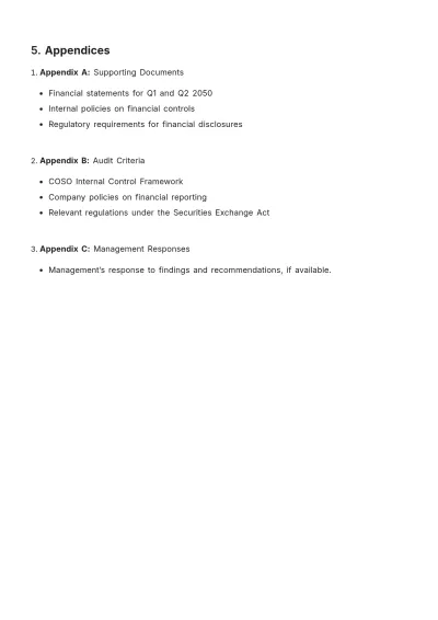 Free Internal Audit Review Report Template to Edit Online