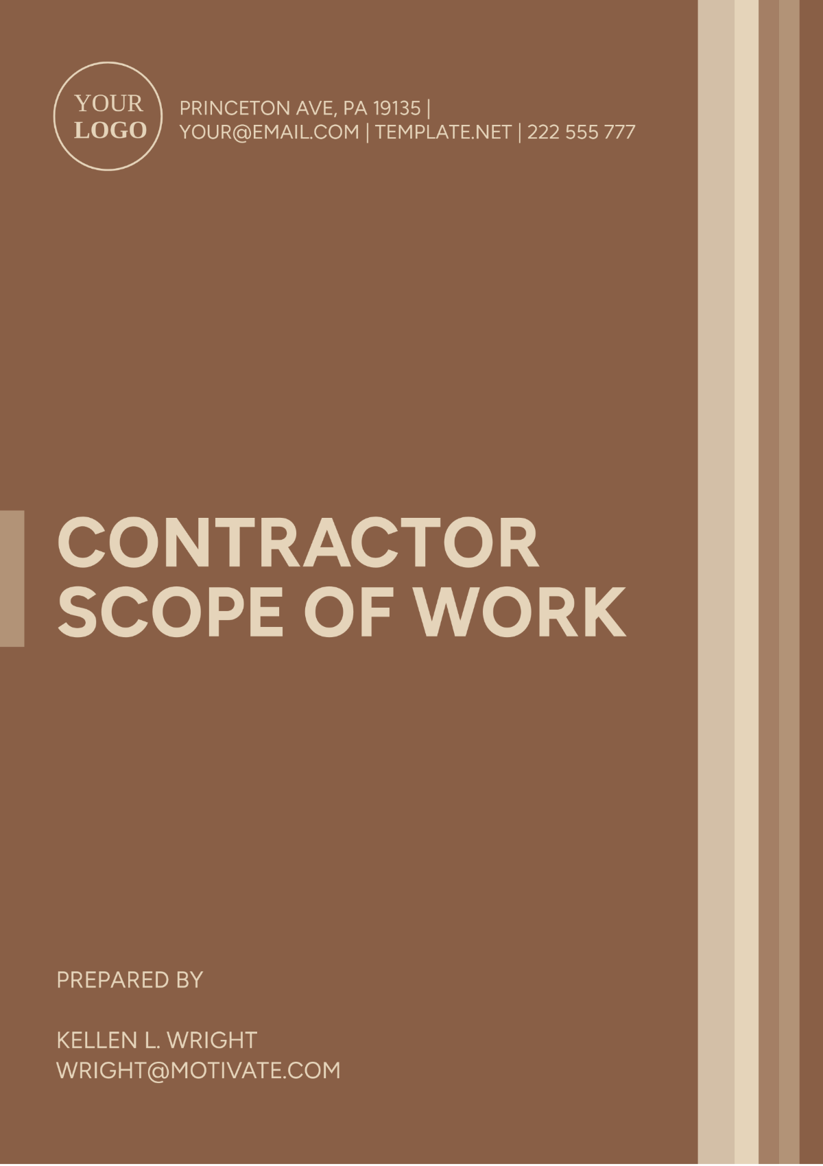 Contractor Scope of Work Template - Edit Online & Download