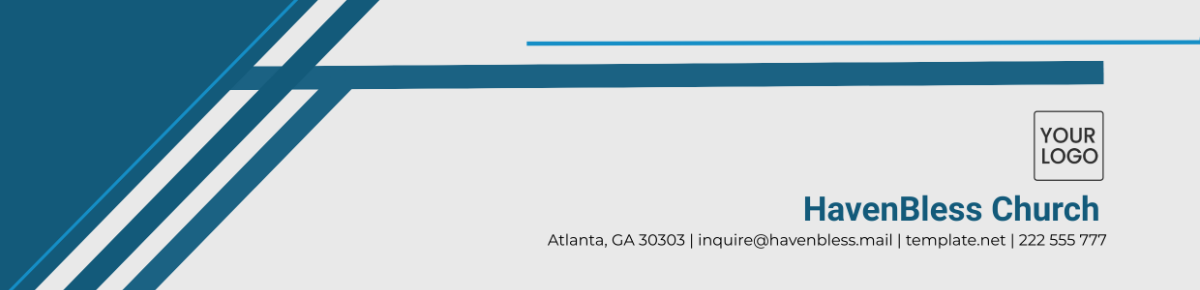 Professional Church Header Template - Edit Online & Download
