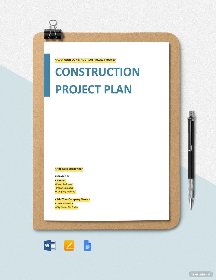 Construction Procurement Management Plan Template