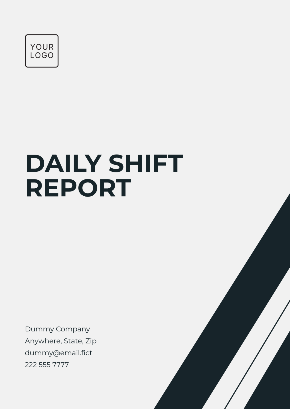 Daily Shift Report Template - Edit Online & Download