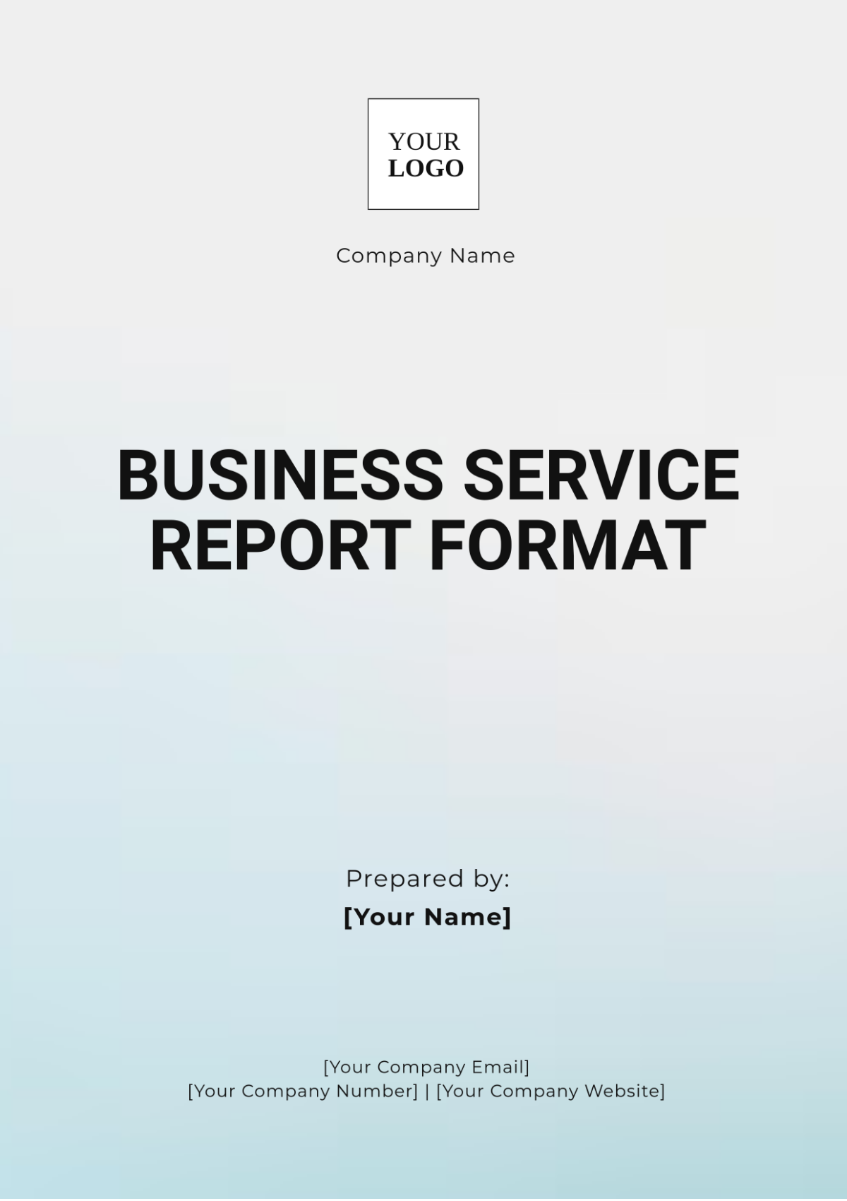 Business Service Report Format Template - Edit Online & Download