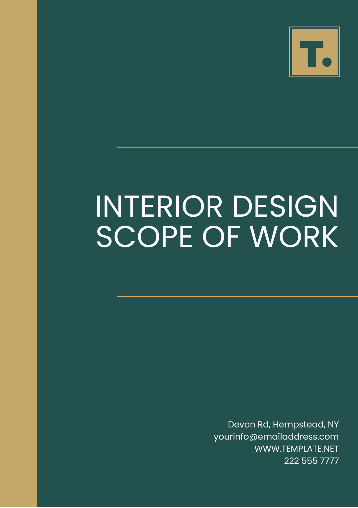 Interior Design Scope of Work Template - Edit Online & Download