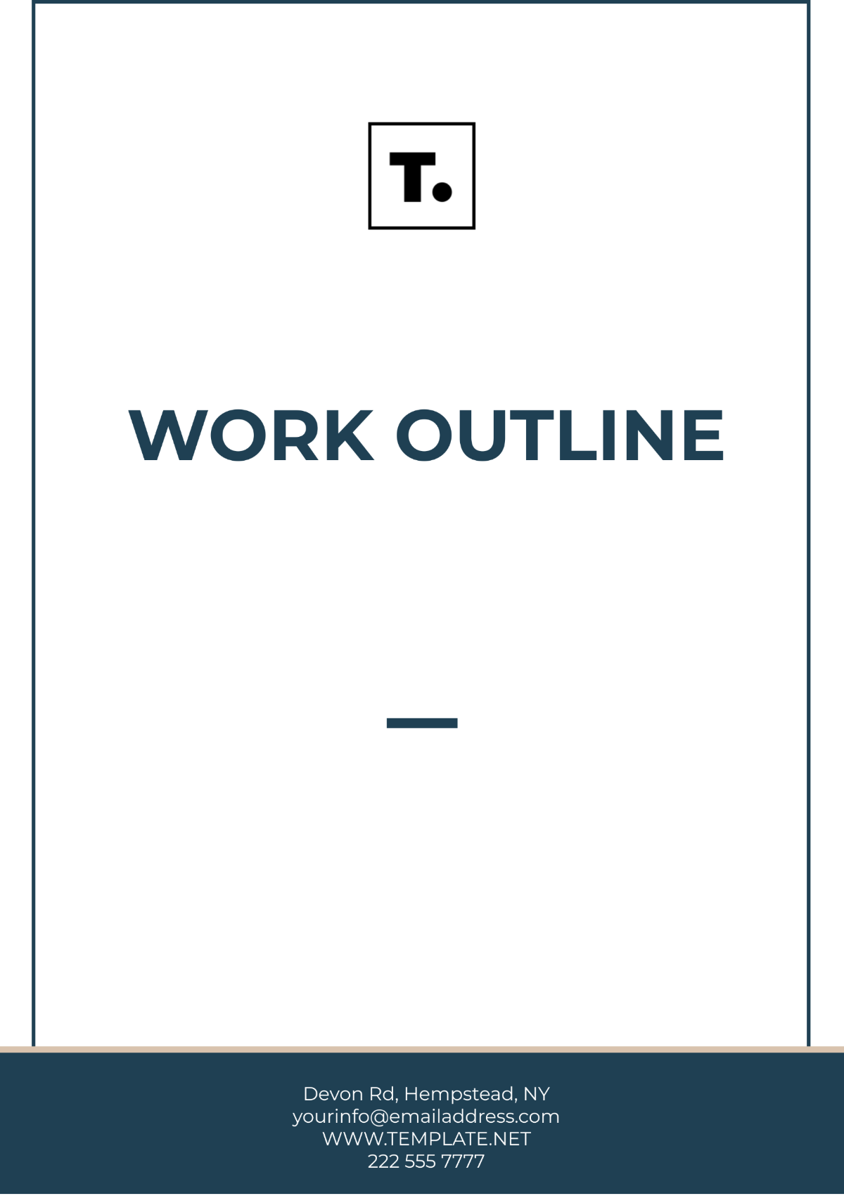 Sample Work Outline Template - Edit Online & Download