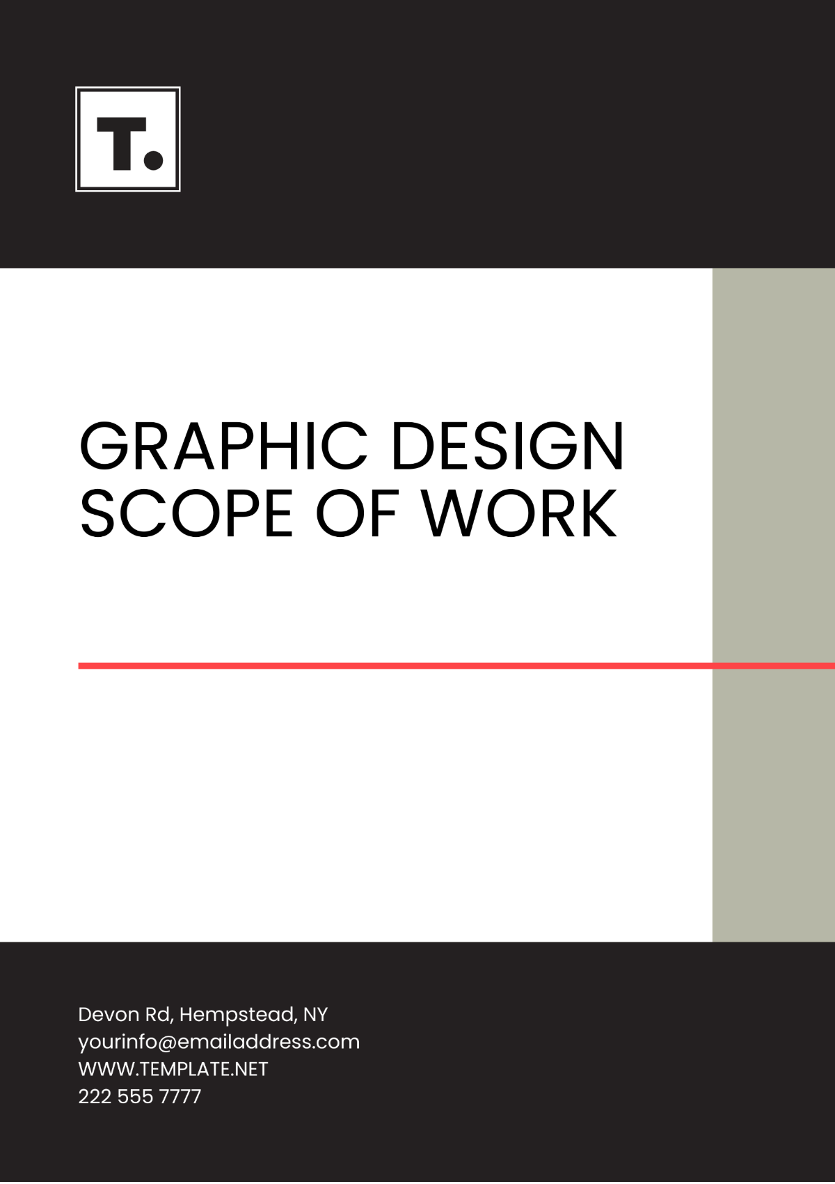 Free Graphic Design Scope of Work Template to Edit Online