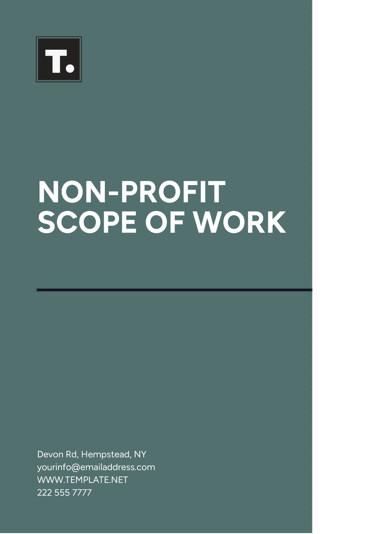 Non-Profit Scope of Work Template - Edit Online & Download