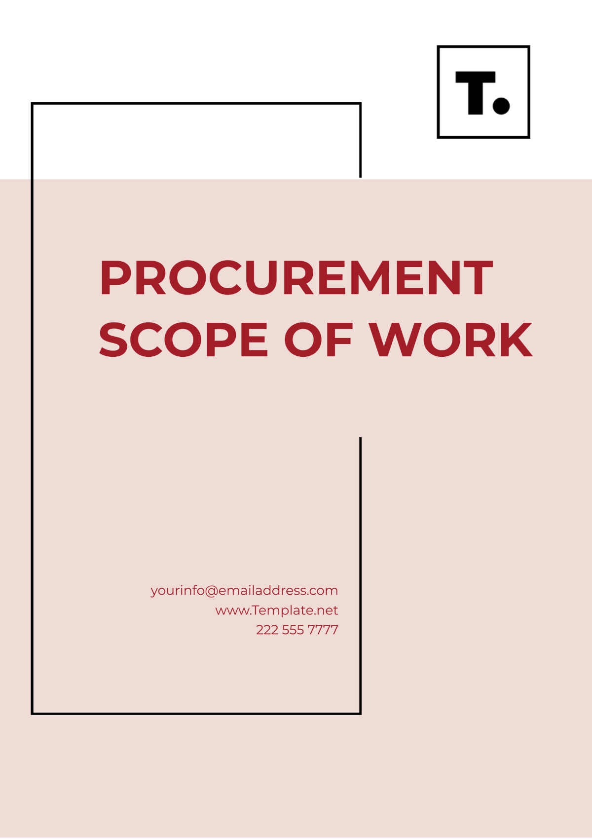 Procurement Scope of Work Template - Edit Online & Download