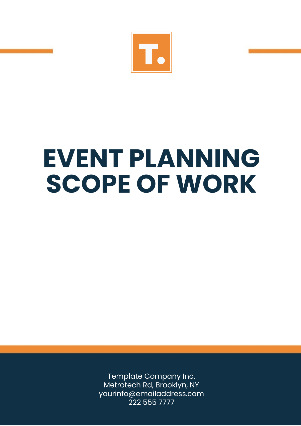 Event Planning Scope of Work Template - Edit Online & Download