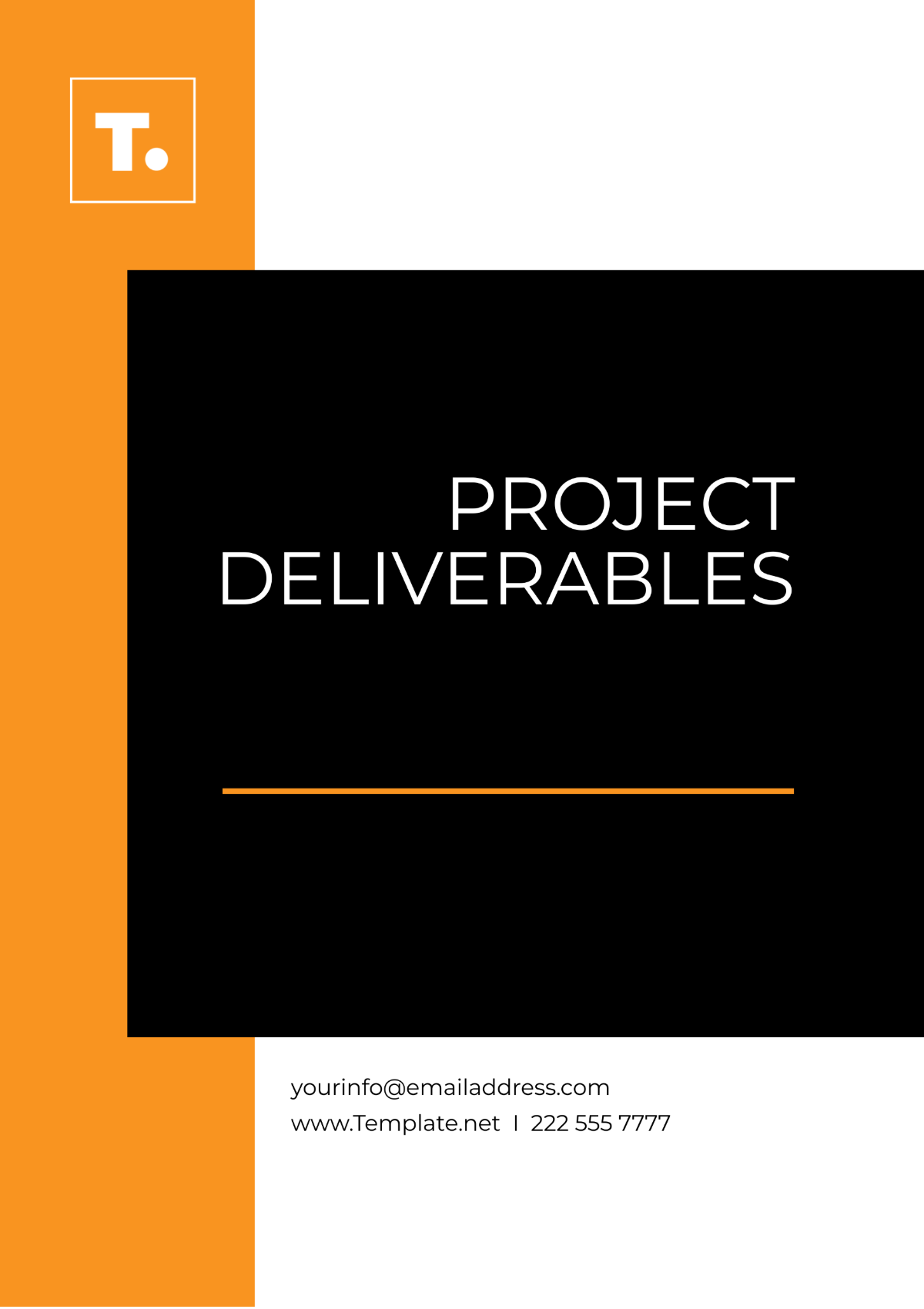 Project Deliverables Outline Template - Edit Online & Download