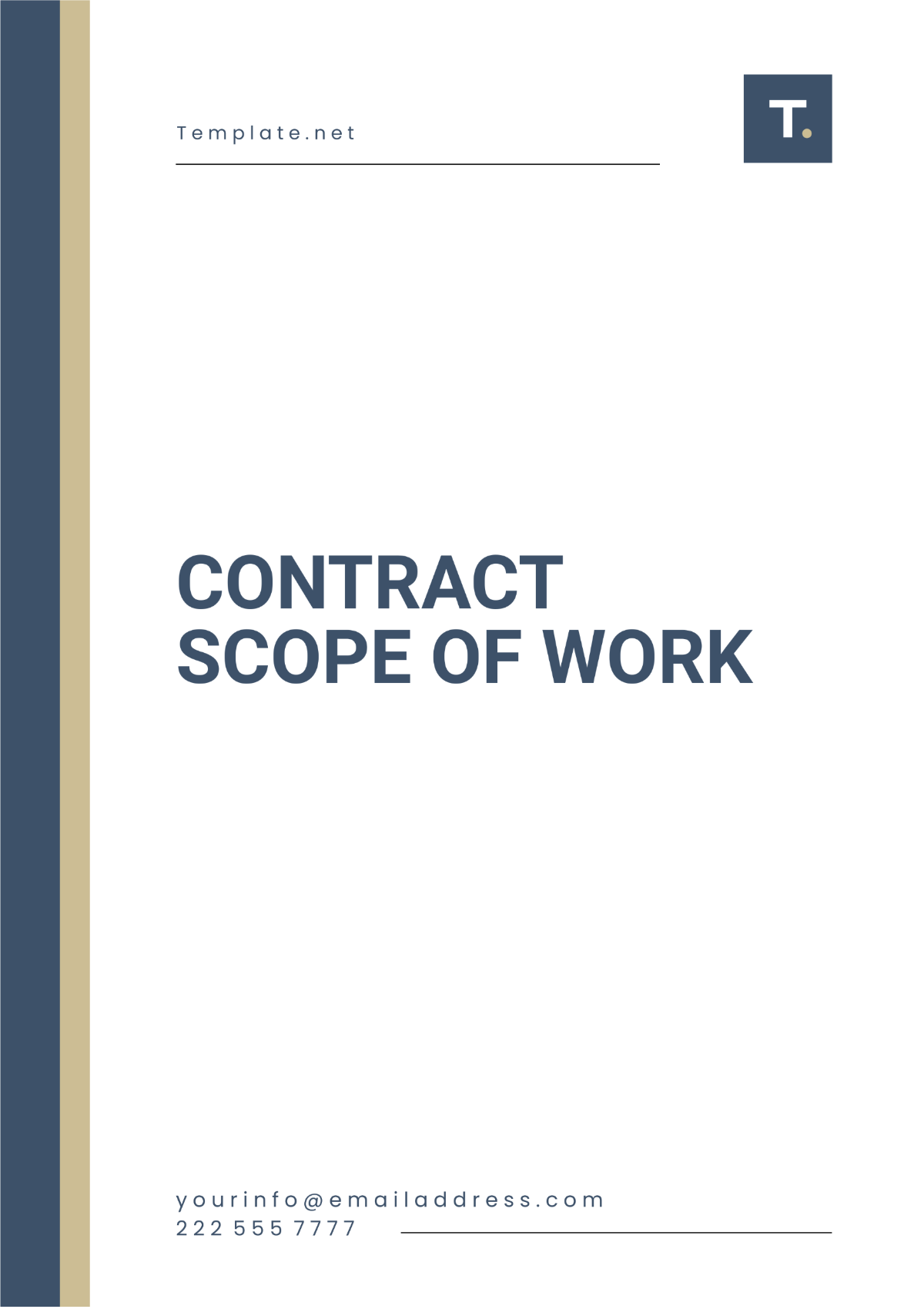 Contract Scope of Work Layout Template - Edit Online & Download