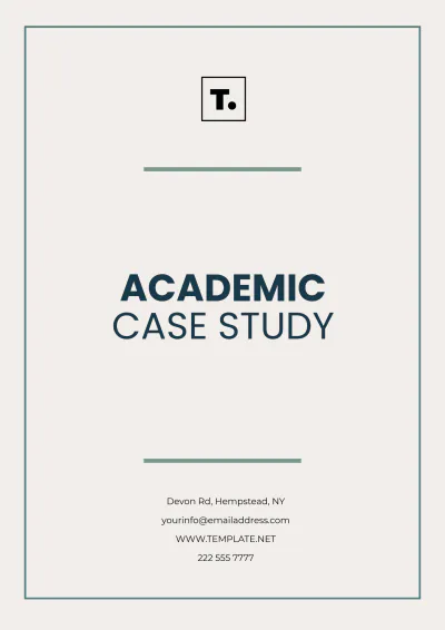 Free Printable Academic Case Study Template to Edit Online
