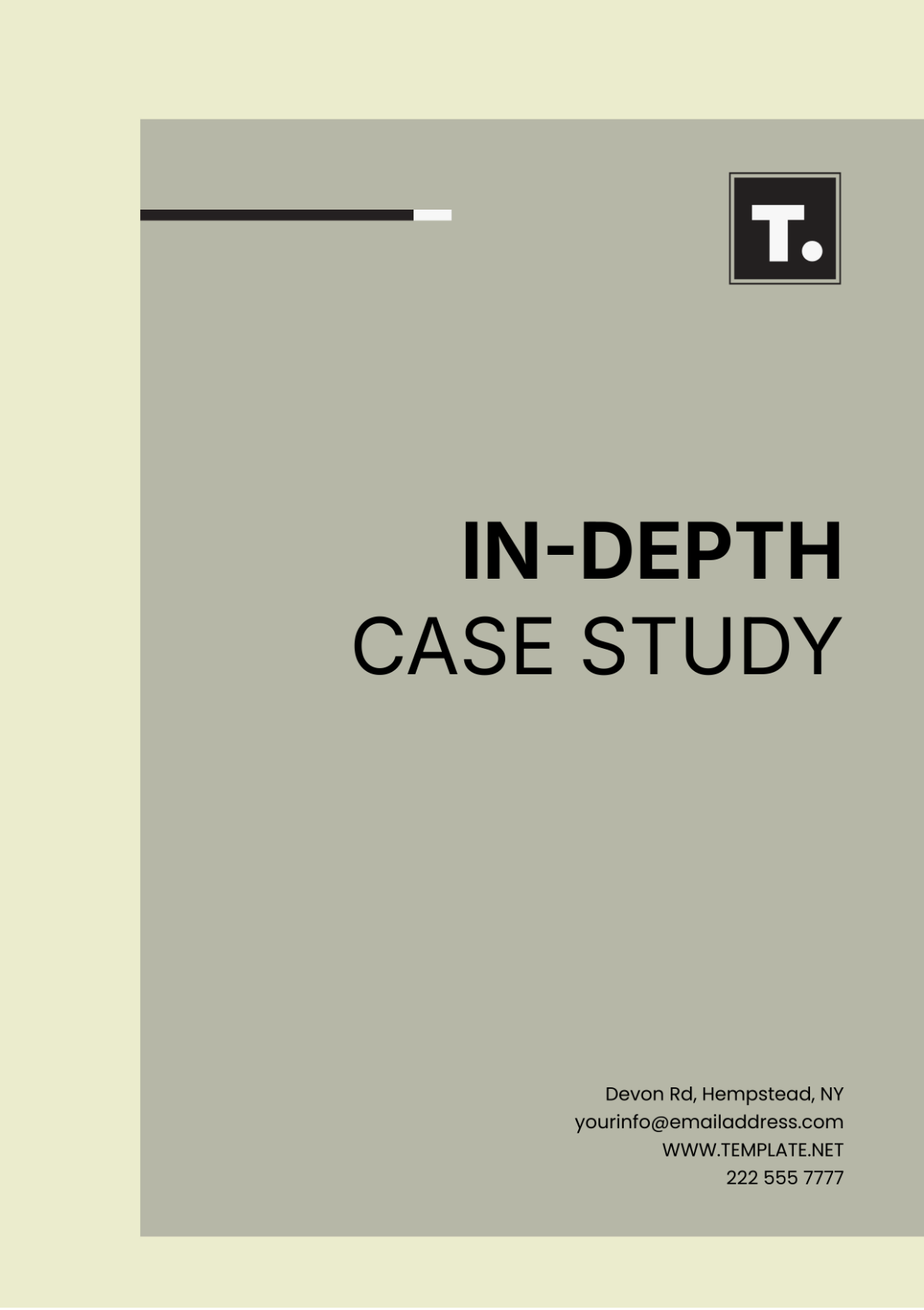 In-depth Case Study Template - Edit Online & Download