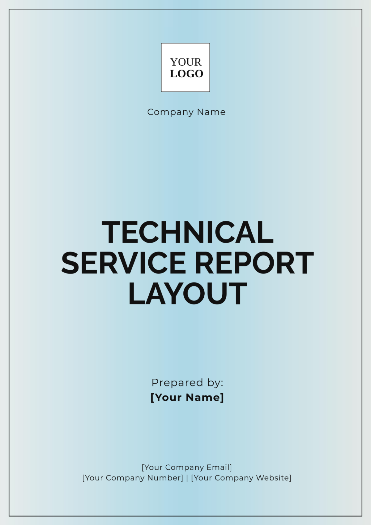 Technical Service Report Layout Template - Edit Online & Download