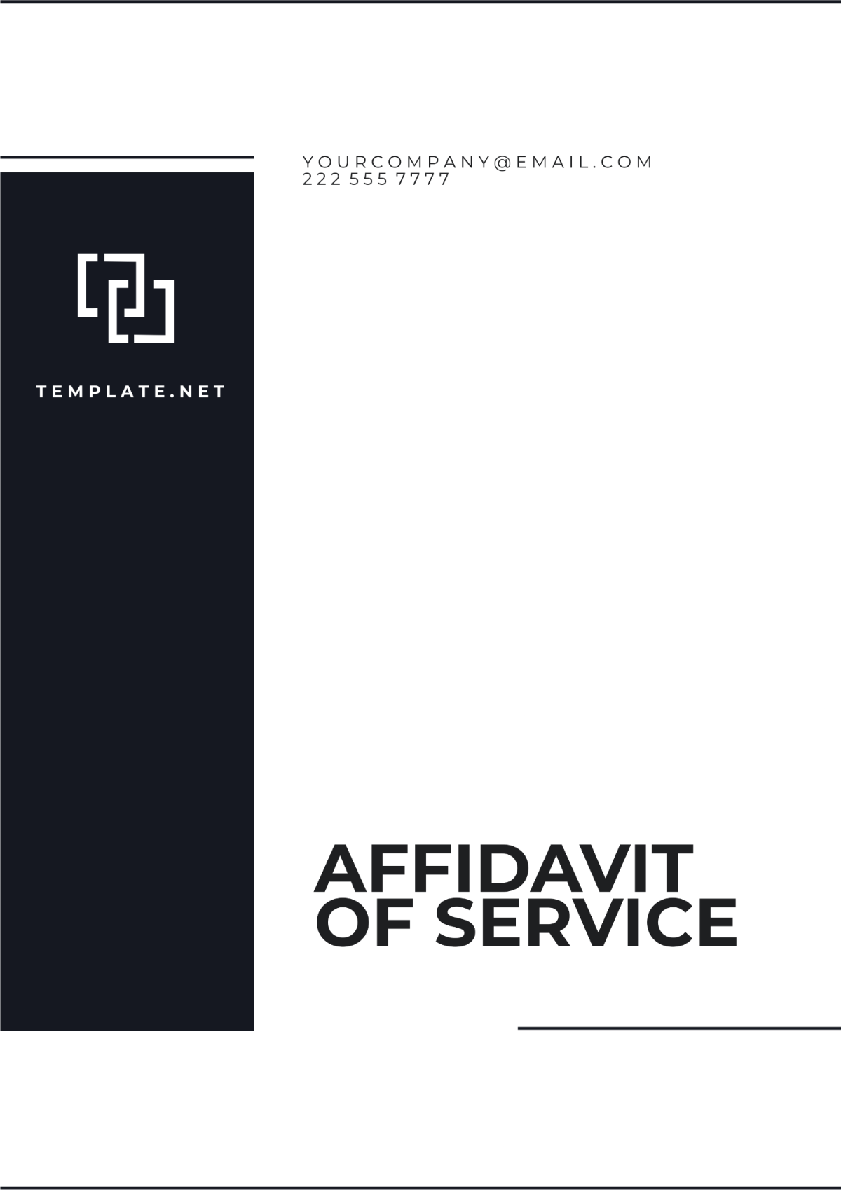 Affidavit of Service Template - Edit Online & Download