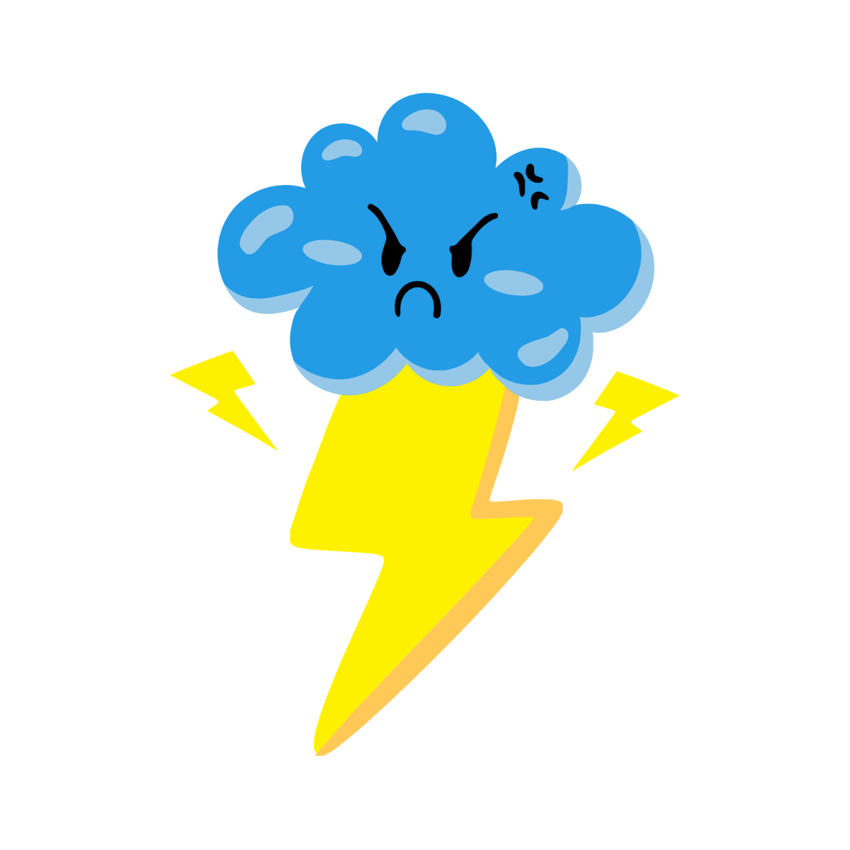 Cartoon Lightning Clipart - Edit Online | Template.net