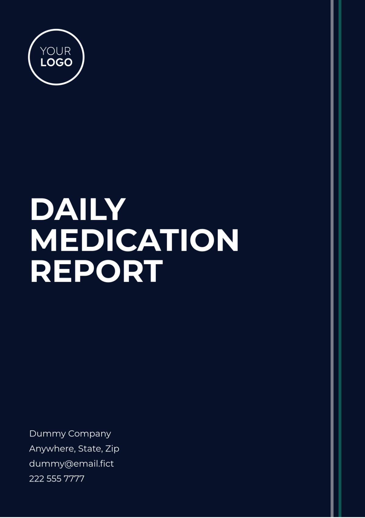 Daily Medication Report Template - Edit Online & Download