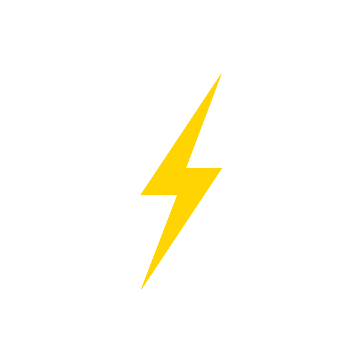 Minimalist Lightning Clipart  - Edit Online | Template.net