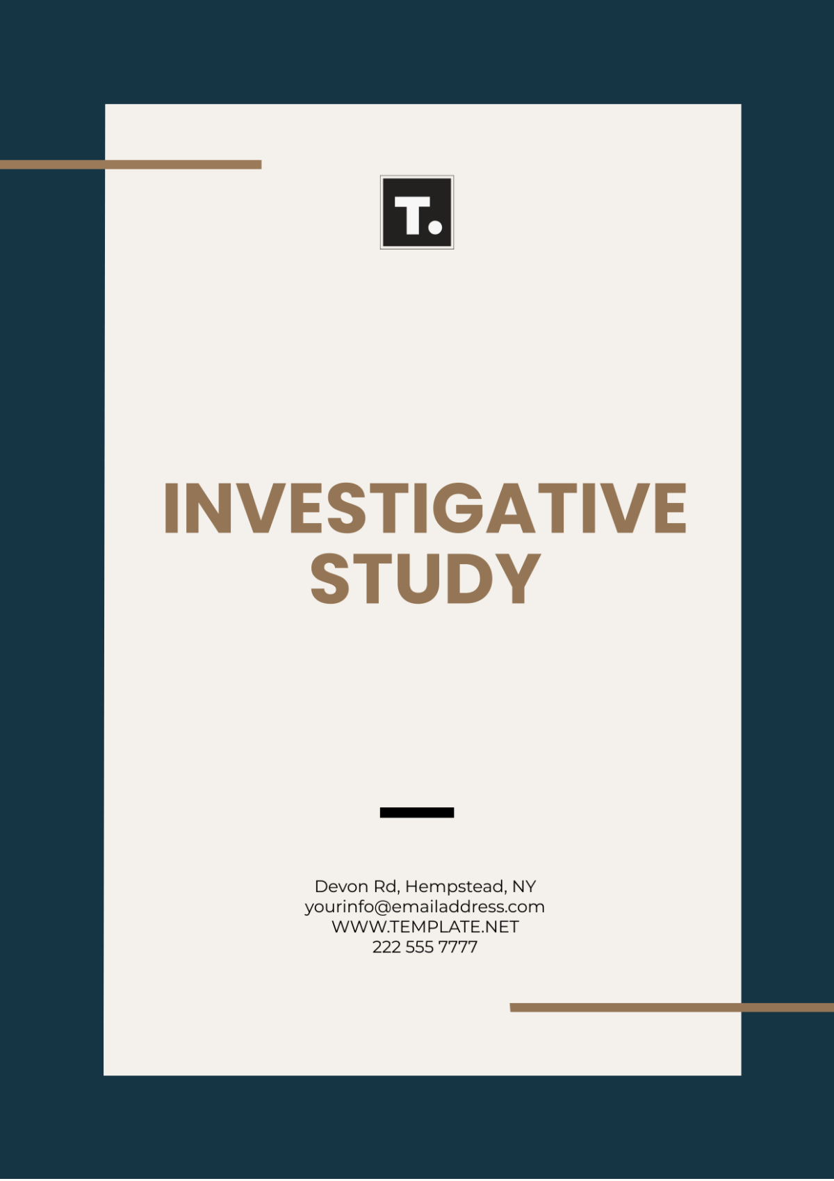 Investigative Study Layout Template - Edit Online & Download