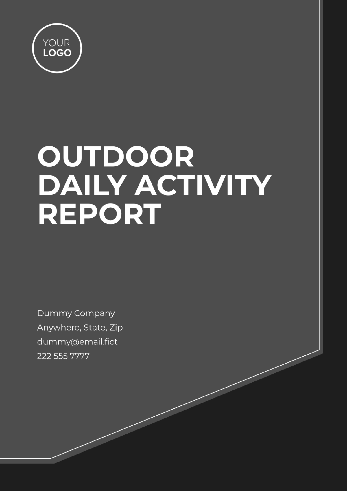 Outdoor Daily Activity Report Template - Edit Online & Download