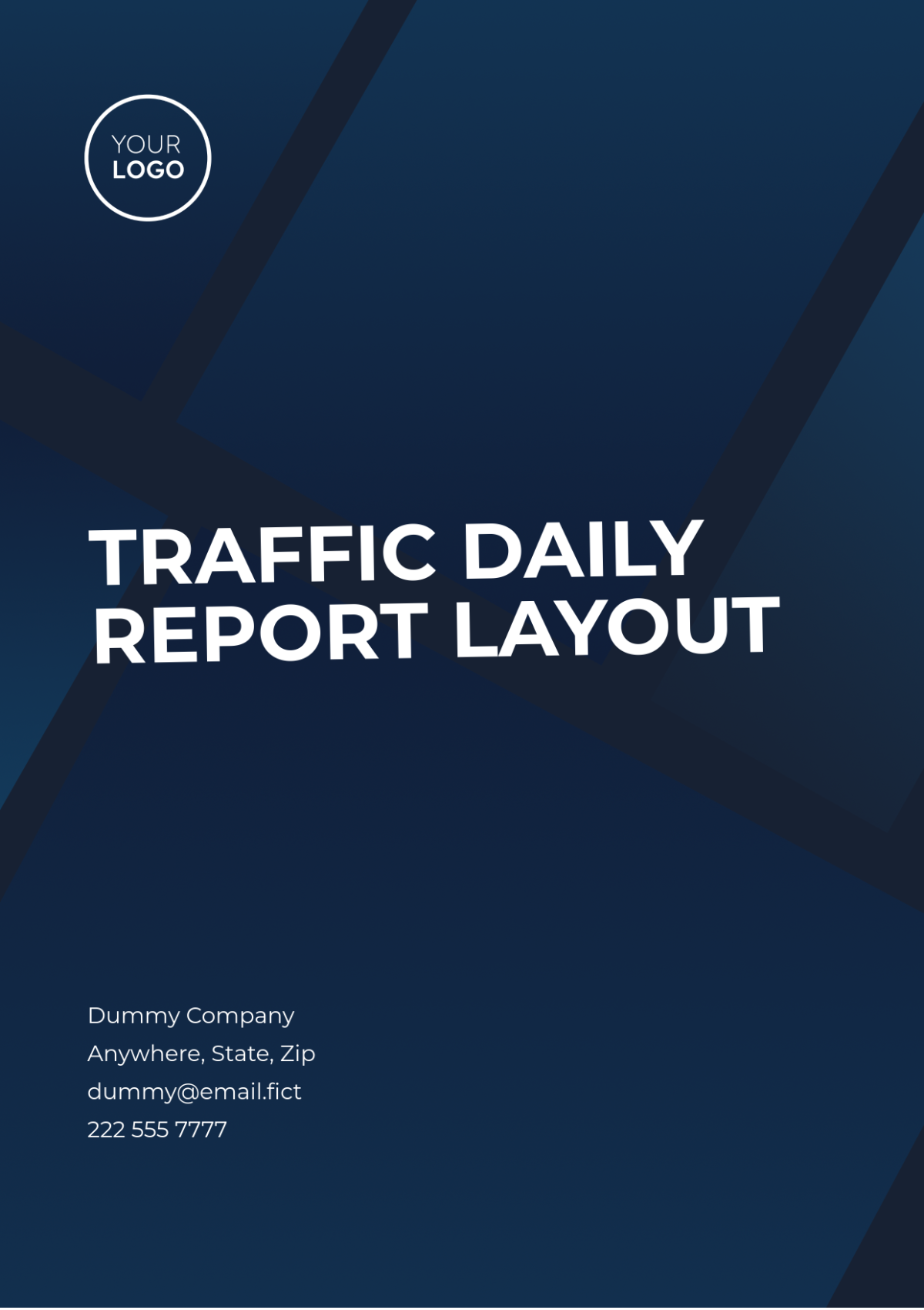 Traffic Daily  Report Layout Template - Edit Online & Download