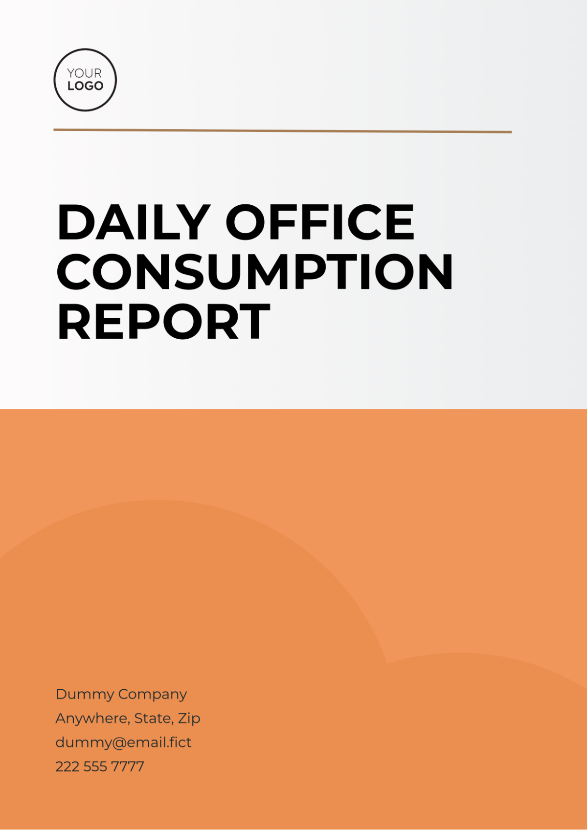 Daily Office Consumption Report Template - Edit Online & Download