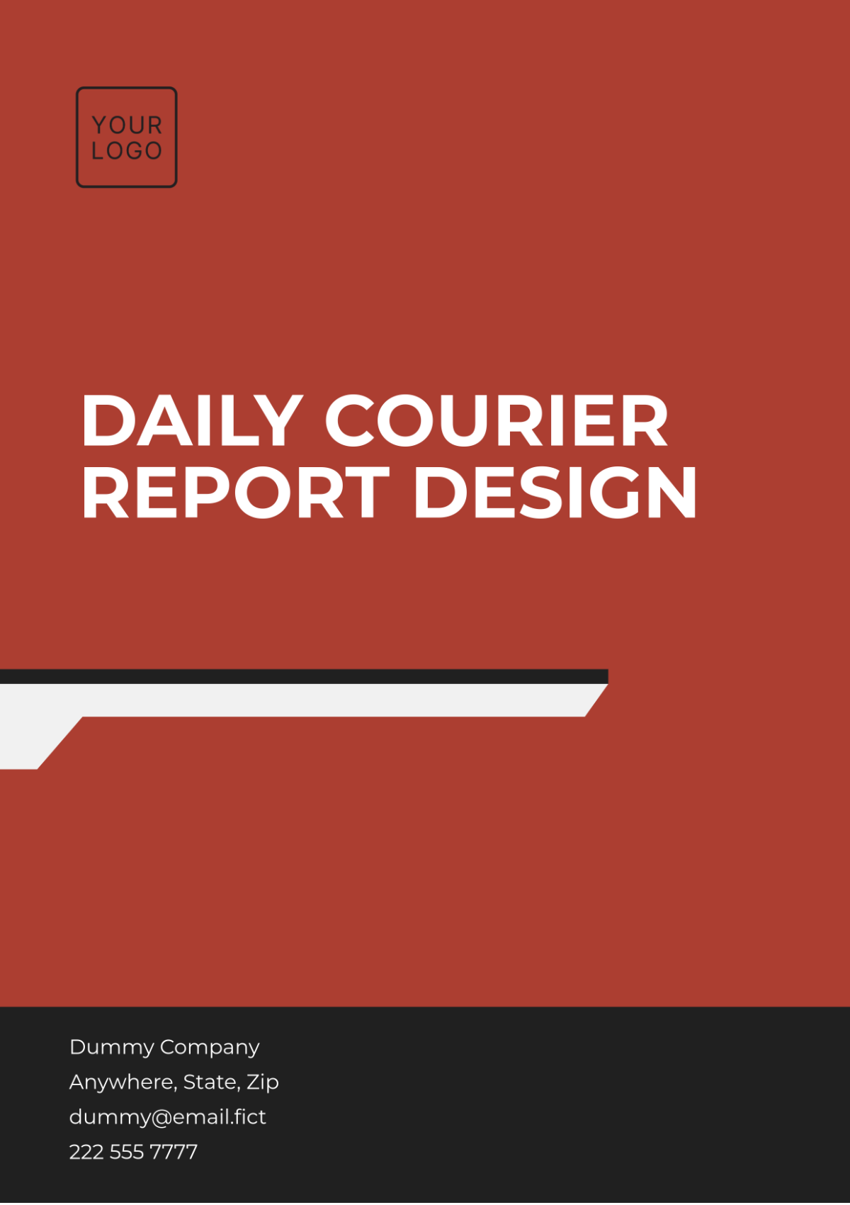 Daily Courier Report Design Template | Template.net