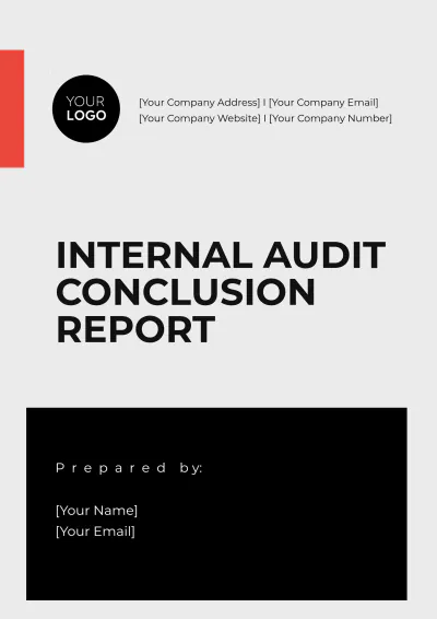 Free Internal Audit Conclusion Report Example Template to Edit Online